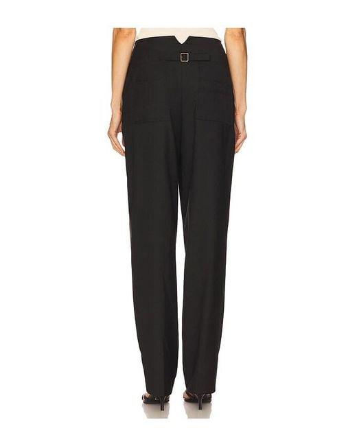 AYA MUSE Black Side Seam Trousers