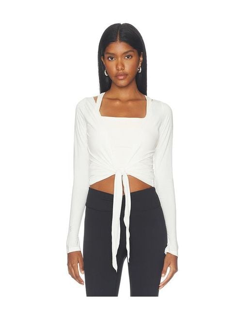 437 White The Wrap Top