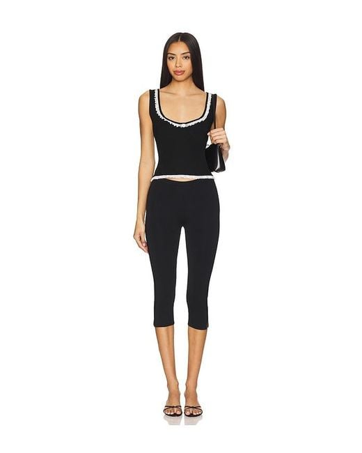 MAJORELLE Black Candiace Top