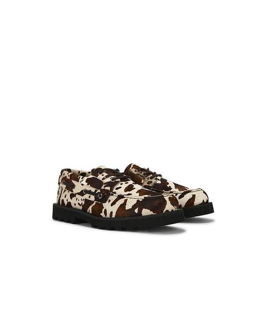 AllSaints Black Skiff Boat Shoe for men