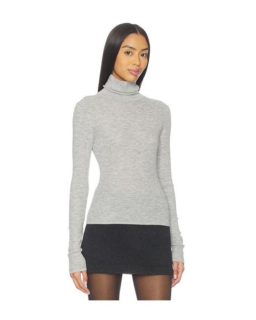 FAVORITE DAUGHTER Gray Amelia Long Sleeve Top