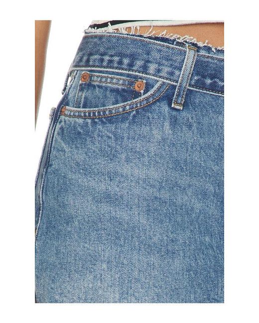 Re/done Blue Roxy Skirt