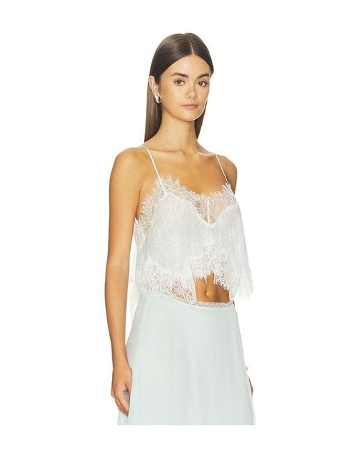 Elysia Top en Neutral LoveShackFancy en coloris White