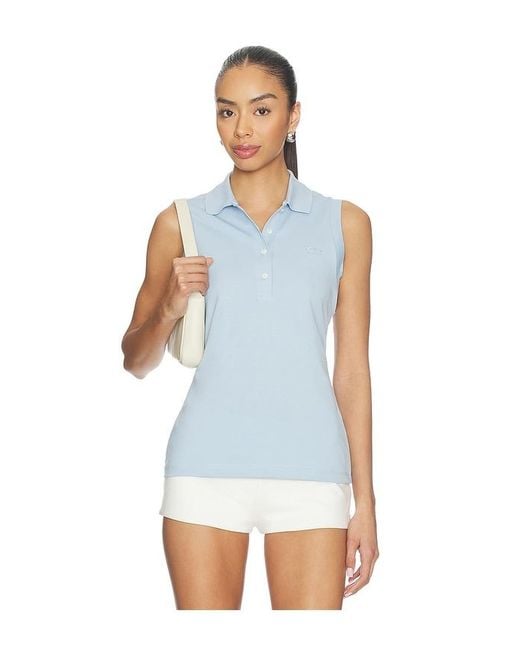 Lacoste Blue Slim Fit Mini Pique Top