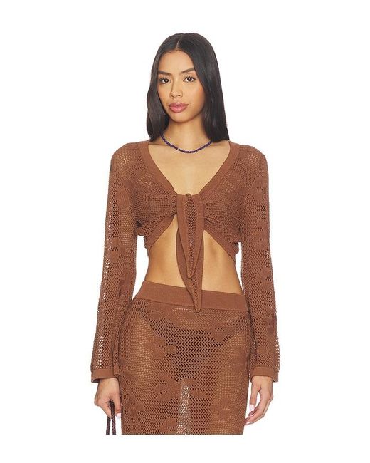 SNDY'S Brown Terra Reversible Top