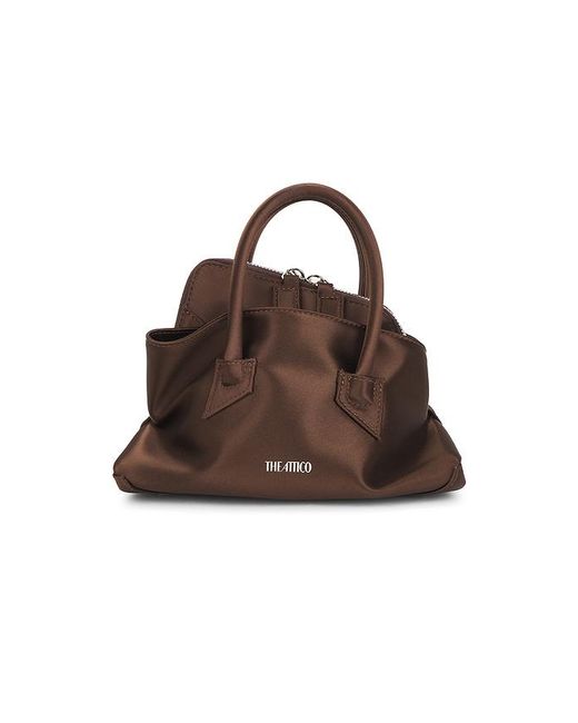 The Attico Brown La Passeggiata Mini Top Handle Bag