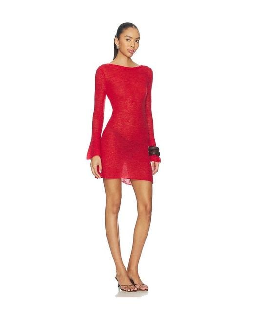 geel Red Panorama Dress