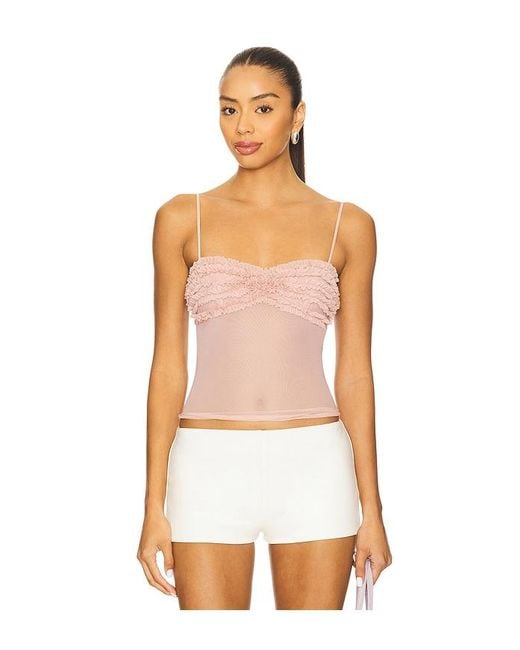 MORE TO COME White Carmine Cami Top