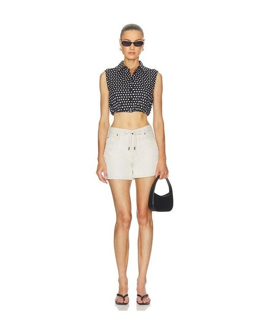 FRAME Multicolor The Off Duty Drawstring Bow Long Hang Short