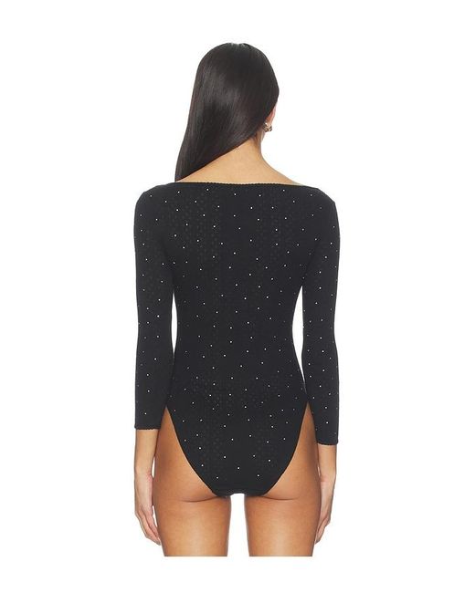 Area Black Ballerina Logo Bodysuit
