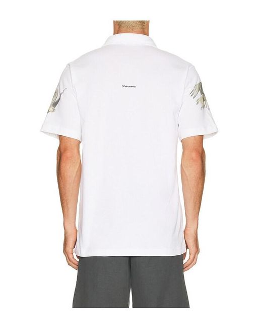Students Golf White Mapleton Short Sleeve Polo Shirt for men