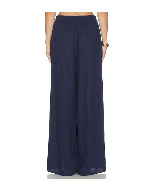 Generation Love Blue Kelela Linen Pants