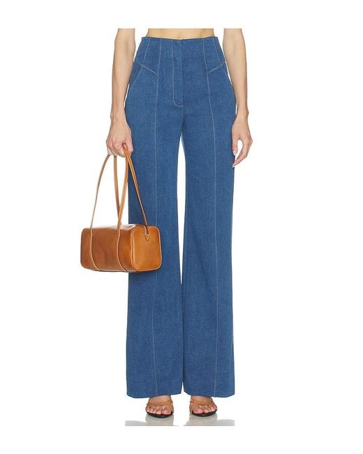 Veronica Beard Blue Frenkle Pant