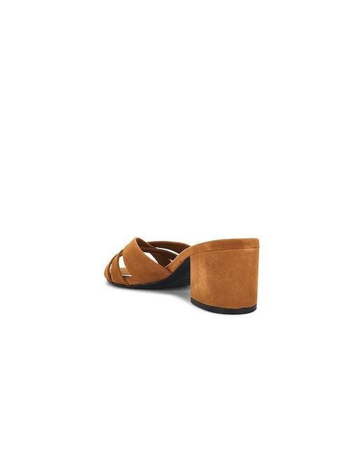 SCHUTZ SHOES Brown Keefa Block Mule