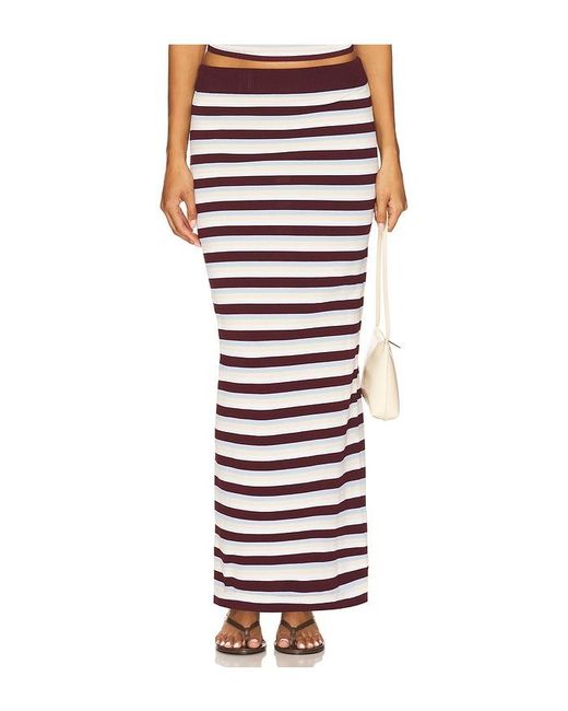 SNDY'S White X Revolve Charleston Maxi Skirt