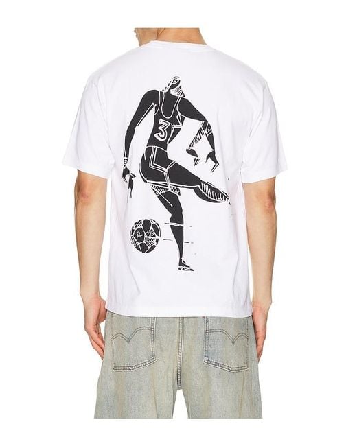 by Parra White Kicked Around T-Shirt for men