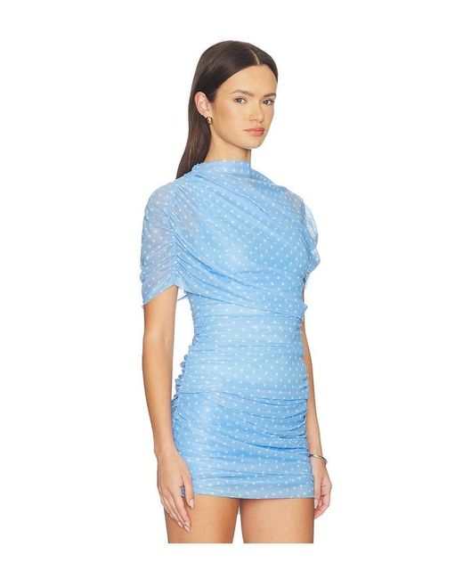 Amanda Uprichard Blue X Revolve Evianna Top