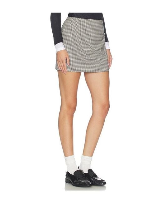 Rag & Bone Gray Piper Wool Skirt