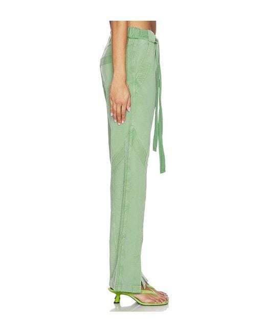 The Attico Green Long Sweatpant