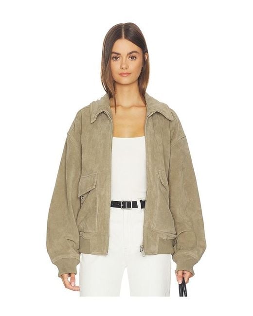 Citizens of Humanity Natural Vivienne Suede Jacket