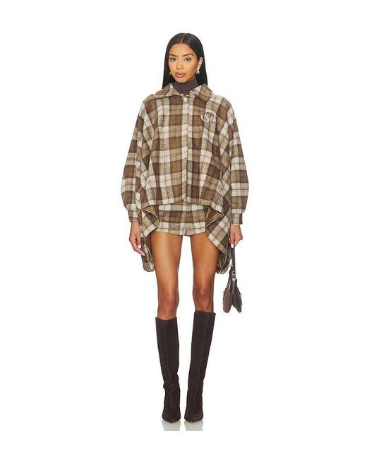Urban Outfitters Black Plaid Western Short