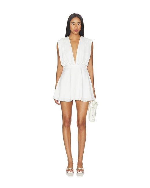 MORE TO COME White Kalley Mini Dress
