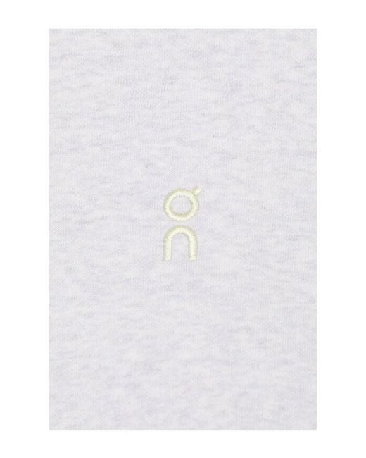On Shoes White Club Collective 1/4 Zip for men