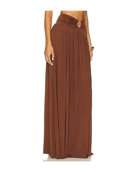 Lovers + Friends Brown Lotte Maxi Skirt