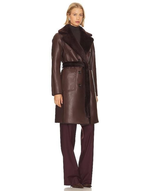 Lamarque Red Abigail Coat