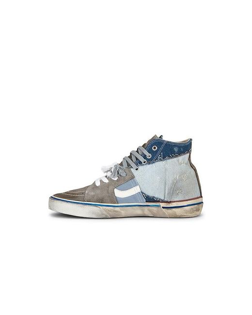 Paul Esterlin Blue Caly Star Sneakers for men