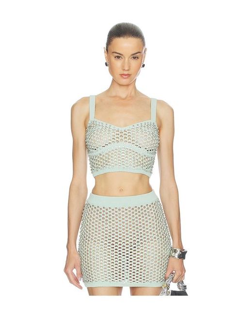 Fleur du Mal White Spotlight Bralette