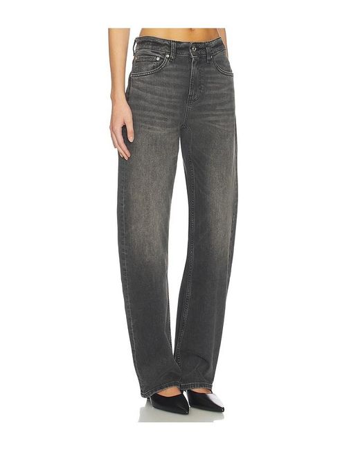 EB DENIM Gray Alida Loose Bowed
