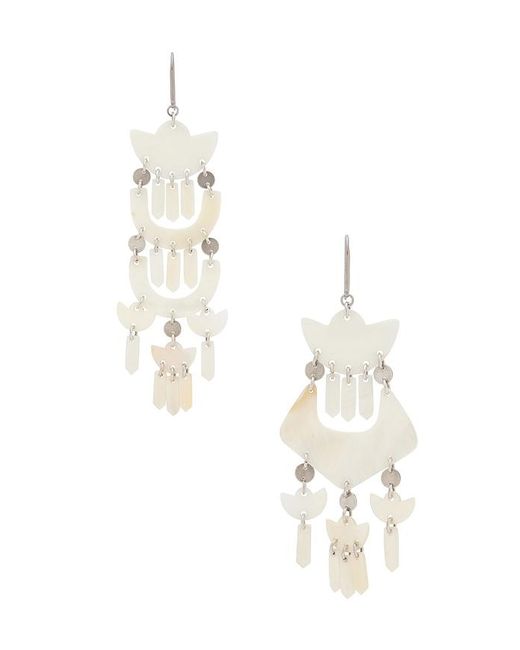 Isabel Marant White Yue Long Earrings