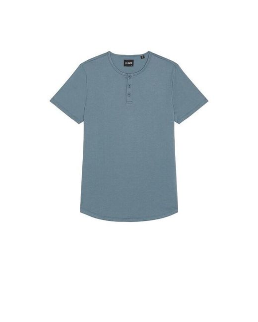 Cuts Blue Ao Henley Tee for men