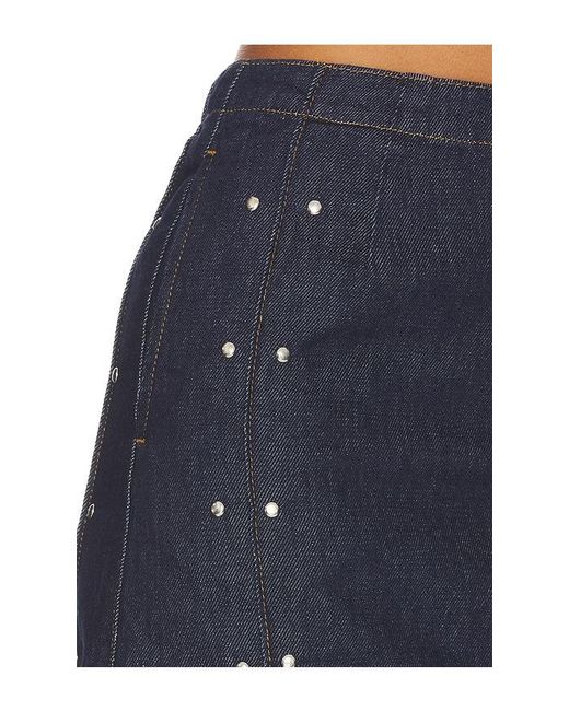 ALIGNE Blue Hadley Denim Mini Skirt