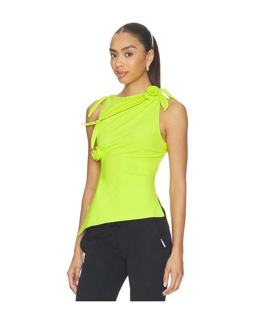 Coperni Green Flower Top