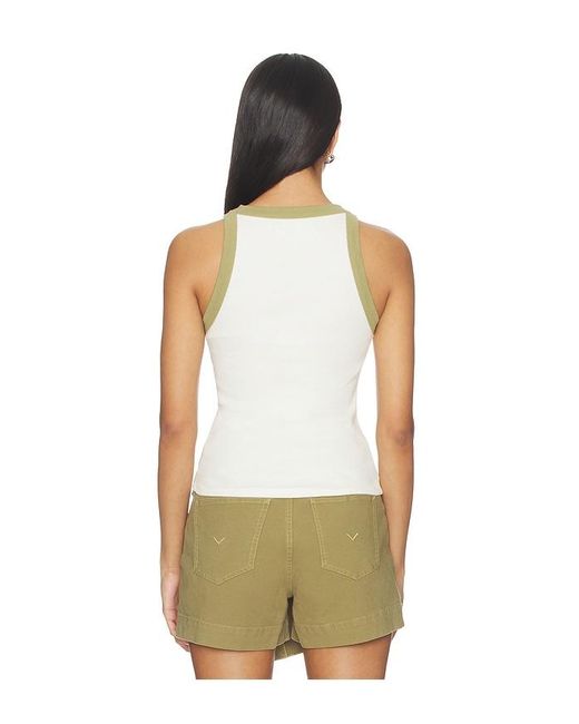 Hudson Multicolor Ribbed Racer Tank Top