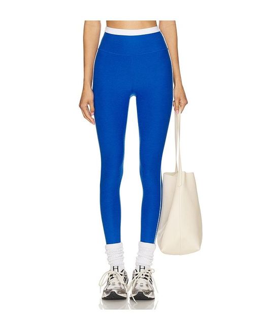 Beyond Yoga Blue Leggings, High-Waist Spacedye Trophy