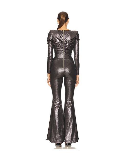 Zhivago Black Bloom Metallic Jumpsuit