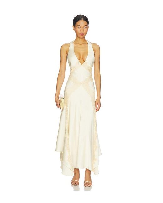 Lovers + Friends White Zari Maxi Dress