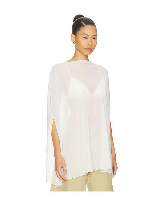 Lioness White Aura Poncho