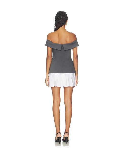 Maude Club Blue X Revolve Grace Twill Dress