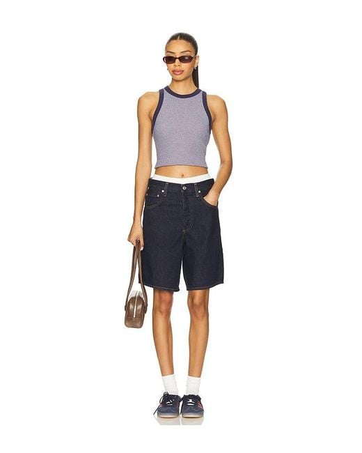 Citizens of Humanity Blue Ayla Short With Clean Hem