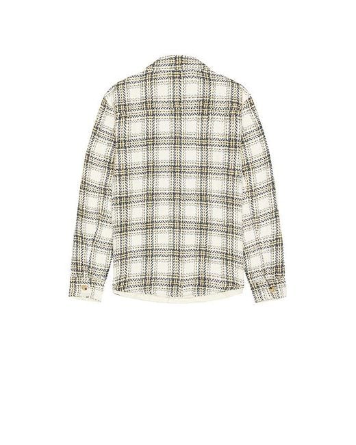 Marine Layer White Max Herringbone Overshirt for men