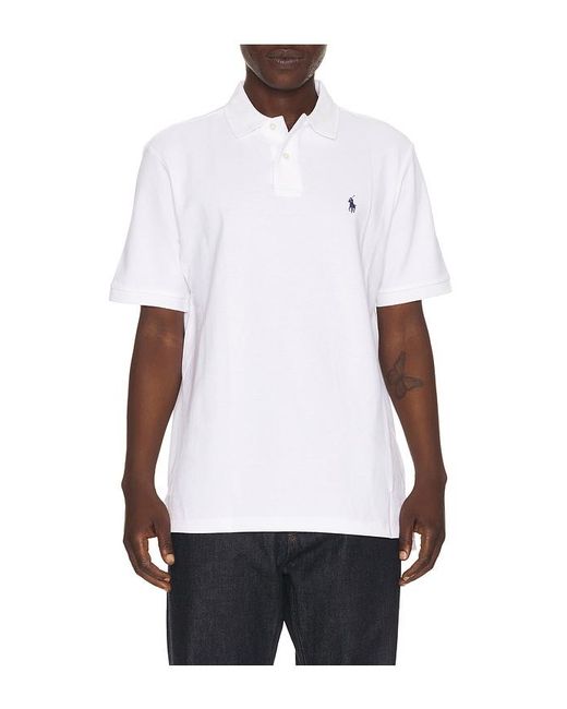 Polo Ralph Lauren White Classic-fit Mesh Polo for men
