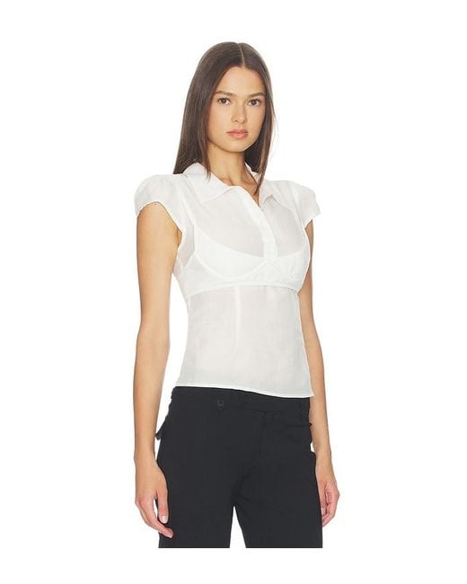 Miaou White Hudson Top