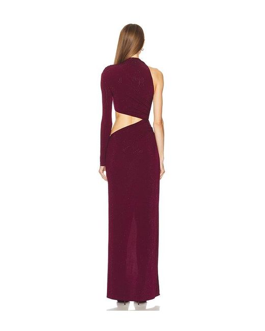 Michael Costello Red X Revolve Toscana Rhinestone Maxi Dress