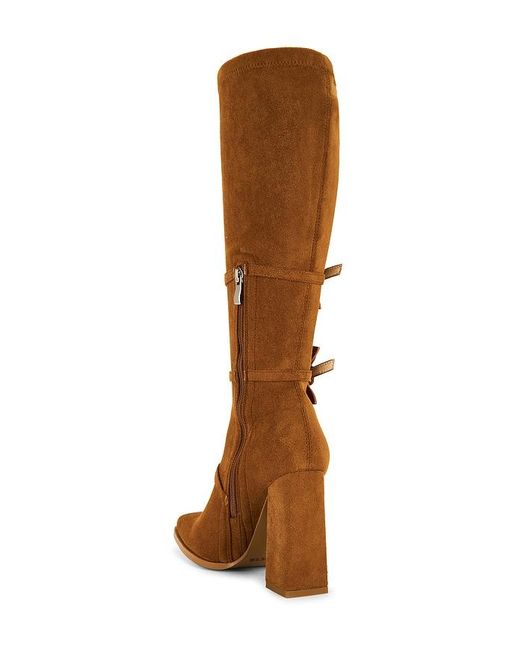 ZEMETA Brown Bow Suede Boot