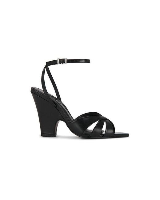 SCHUTZ SHOES Black Keefa Wood Sandal