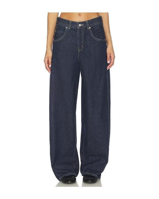 Levi's Blue Super Baggy Barrel Jeans